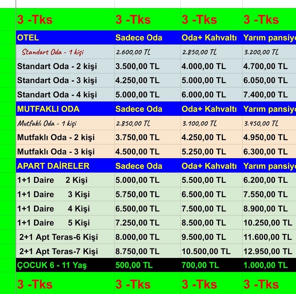 3-TKS  FİYAT LİSTESİ