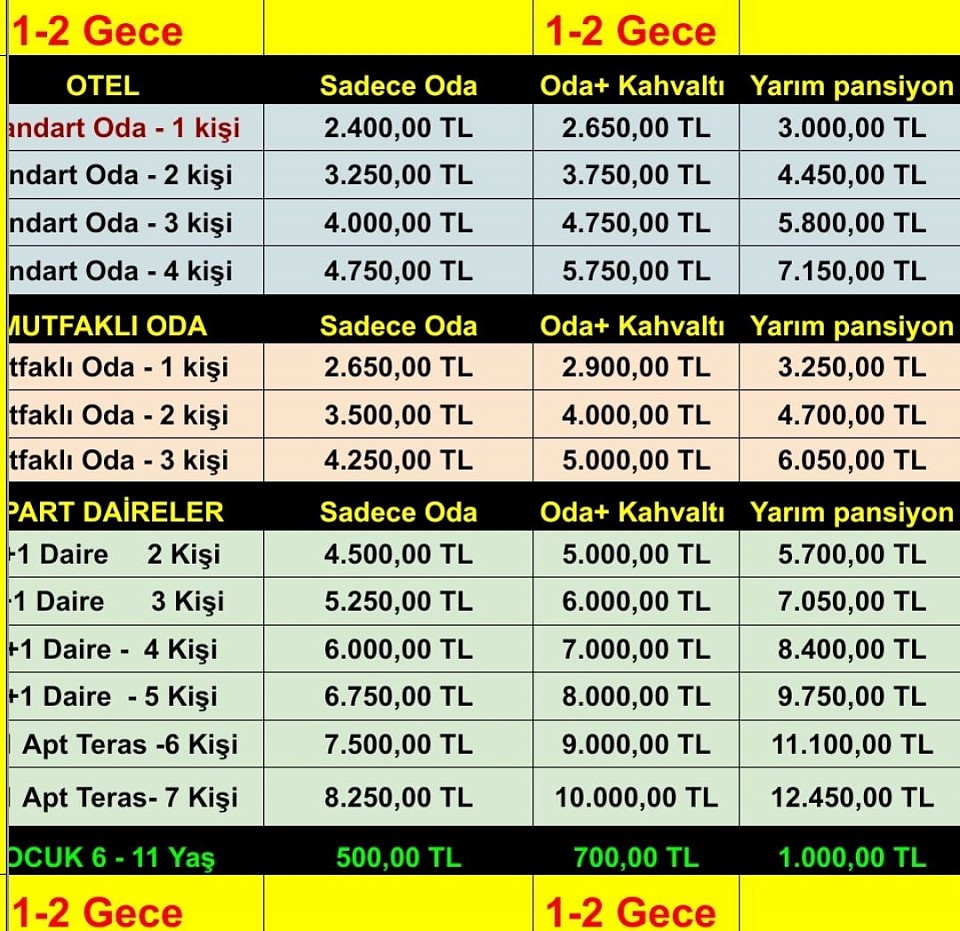 -FİYAT LİSTESİ