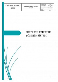 SÜRDÜRÜLEBİLİRLİK YÖNETİM SİSTEMİ -S1