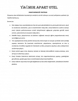 ENERJİ VERİMLİLİĞİ POLİTİKASI