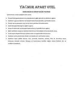 KADIN HAKLARI VE CINSIYET EŞITLIĞI POLİTİKASI